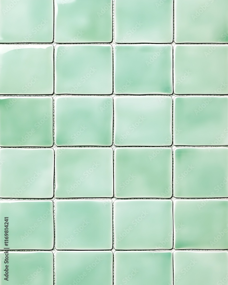 Rectangular Light Green Ceramic Tile Wall Rectangular Light Green Ceramic Tile Wall