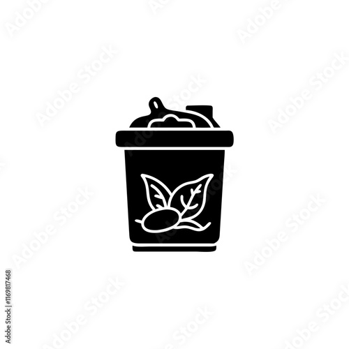 A composting icon, representing the process of converting organic waste into valuable nutrients for the soil.