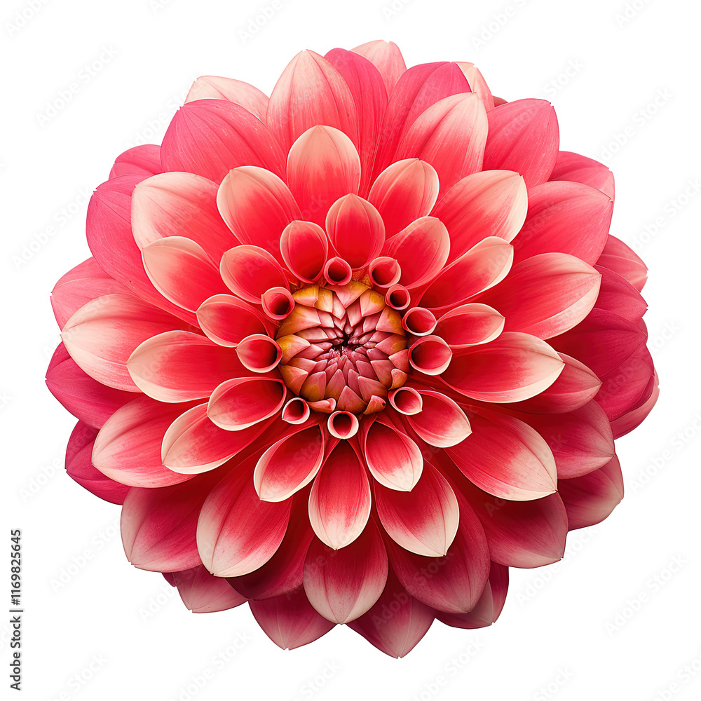 Fototapeta premium dahlia flower isolated white or transparent background