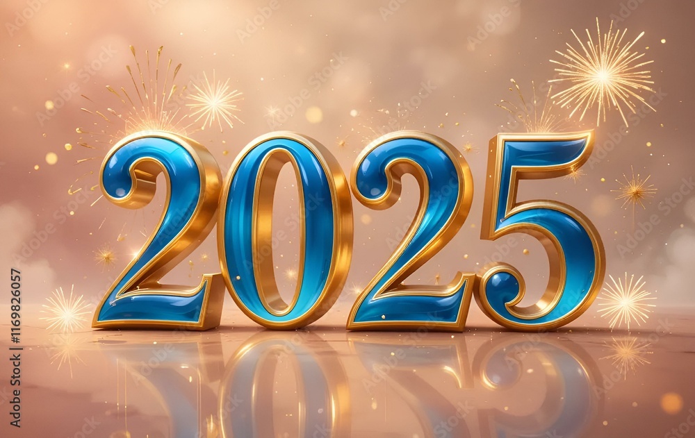 2025 New Year's Image, New Year's, 2025, Background Image, Firecrackers