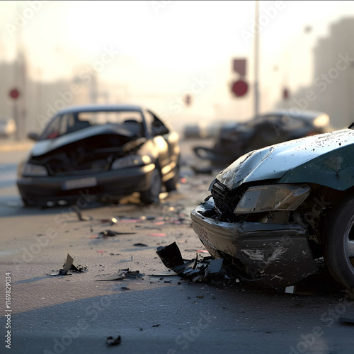 A car accident scene