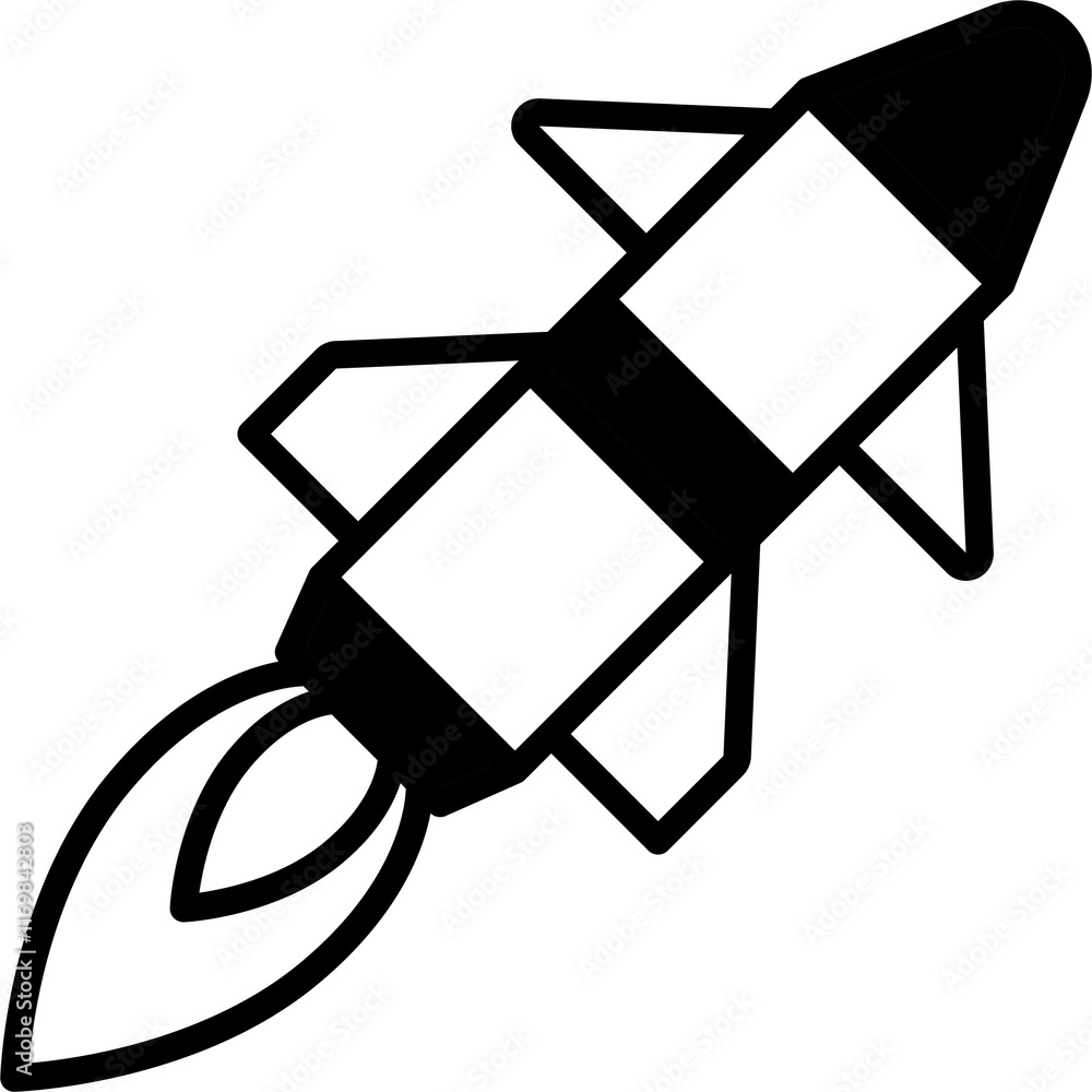 Vector illustration of a rocket icon. Perfect for representing concepts of startup, innovation, and space exploration. Editable stroke. Vector illustration of a rocket icon. Perfect for representing concepts of startup, innovation, and space exploration. Editable stroke.