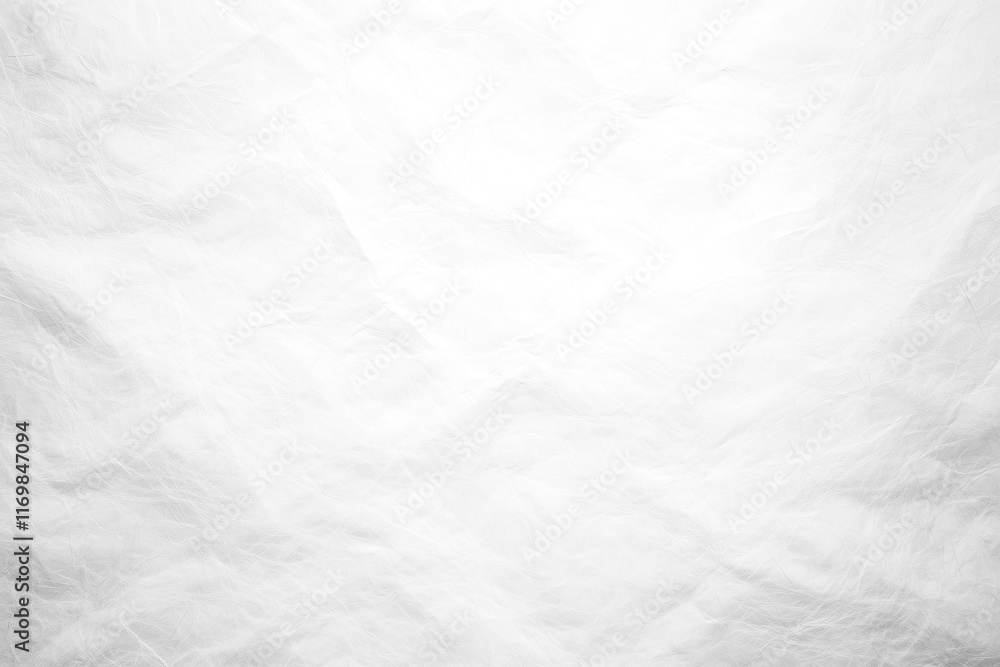 Obraz premium A white textured background with wrinkles similar to distressed or crumpled paper.
