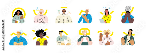 Creative Workspace: Video Conference, modern flat vector concept illustration of person engaging in virtual business meeting Connectivity, collaboration, digital interaction, remote work, productivity