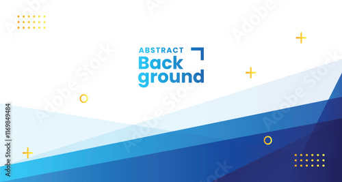 White background with blue overlay triangle in minimal modern style for business company corporate meeting banner