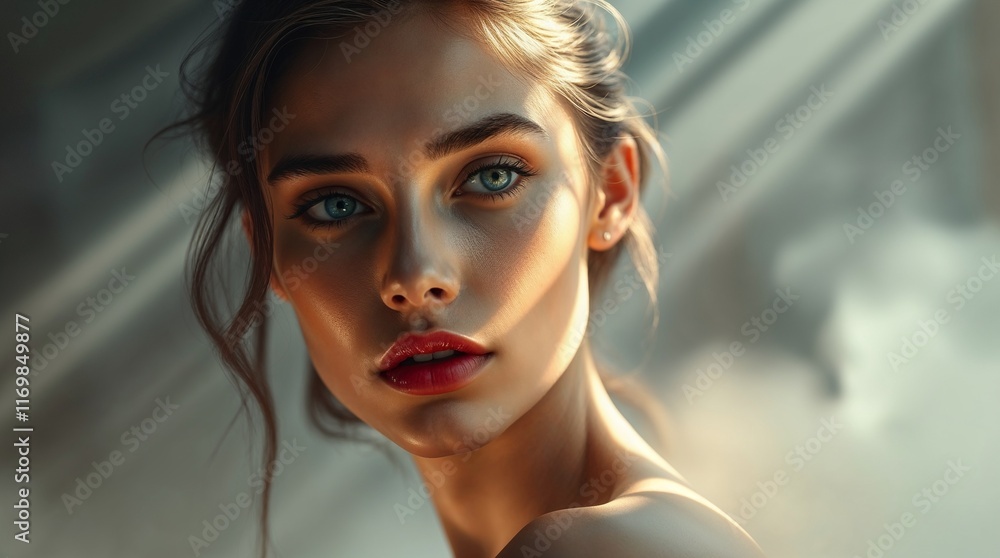 custom made wallpaper toronto digitalSupermodel with beautiful eyes and a special look