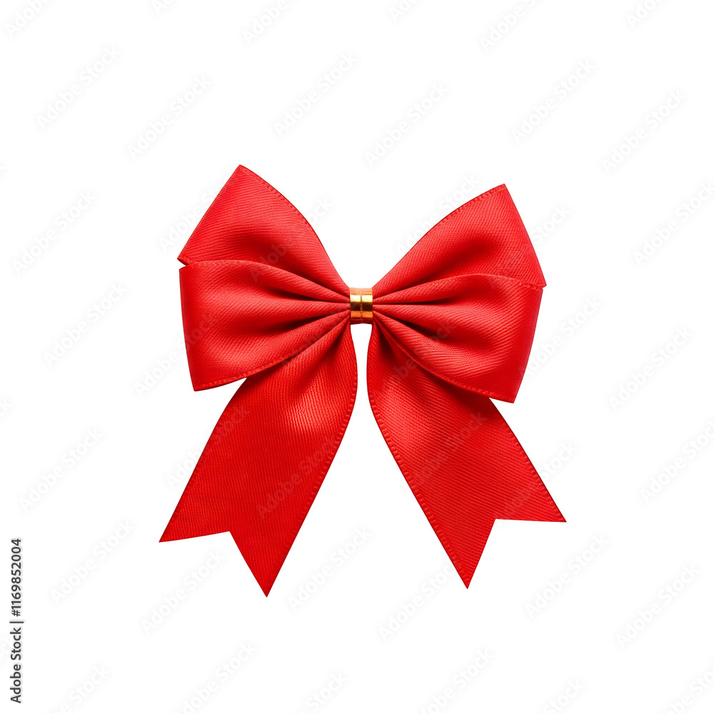 Transparent red ribbon bow Transparent red ribbon bow