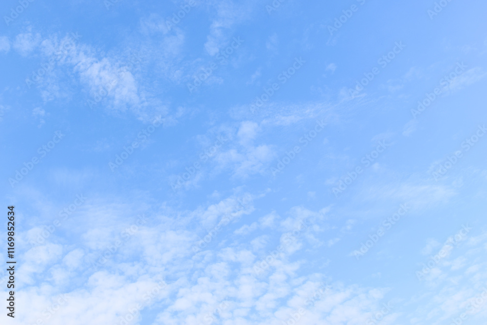beautiful blue sky and white fluffy group of clouds with sunrise in the morning, natural background beautiful blue sky and white fluffy group of clouds with sunrise in the morning, natural background