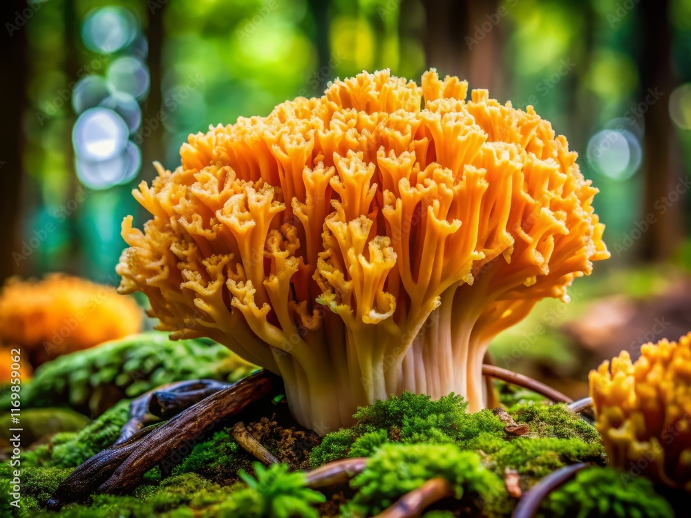 Ramaria Botrytis Mushroom Architectural Photography - Abstract Nature Still Life Ramaria Botrytis Mushroom Architectural Photography - Abstract Nature Still Life