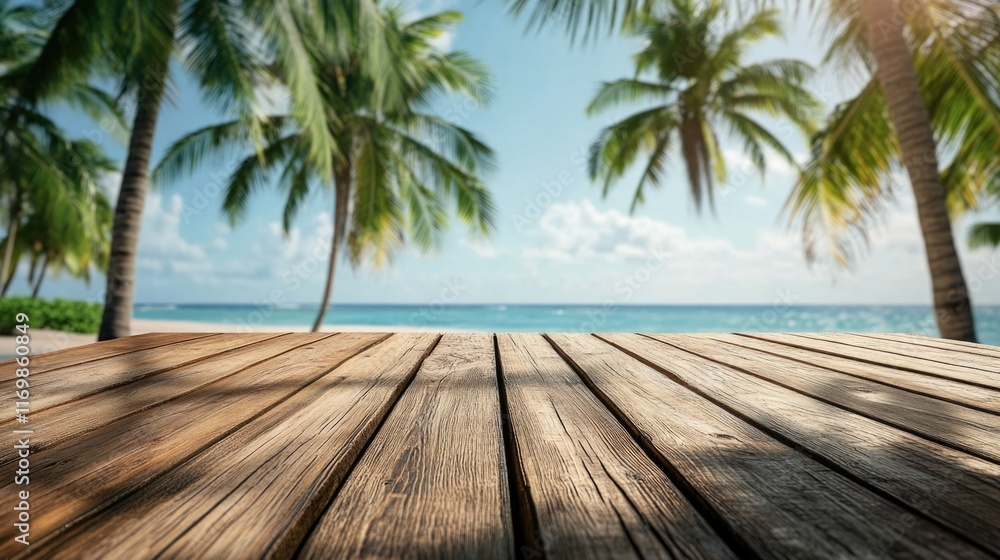A tropical beach holiday with palm trees and clear blue waters. A tropical beach holiday with palm trees and clear blue waters.