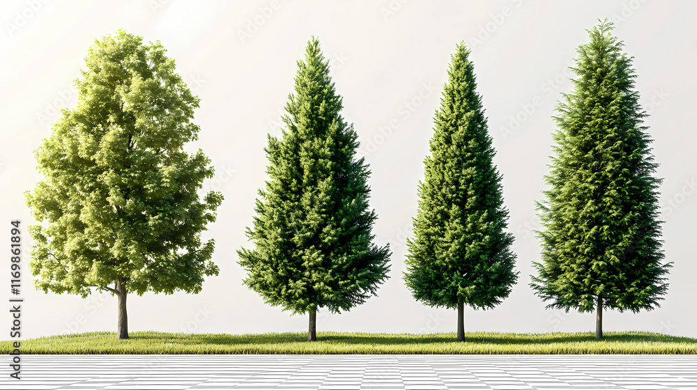 Fototapeta premium thuja occidentalis known northern trees