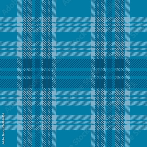  Tartan seamless pattern, blue and black, can be used in fashion design. Bedding, curtains, tablecloths 