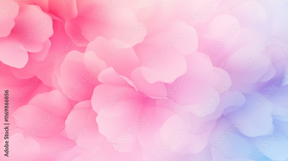 Gentle Abstract Forms of Flowers and Hearts Celebrating Mother's Day in Soft Pink Tones with a Touch of Blue, Perfect for Greeting Card Design and Romantic Background Art Gentle Abstract Forms of Flowers and Hearts Celebrating Mother's Day in Soft Pink Tones with a Touch of Blue, Perfect for Greeting Card Design and Romantic Background Art