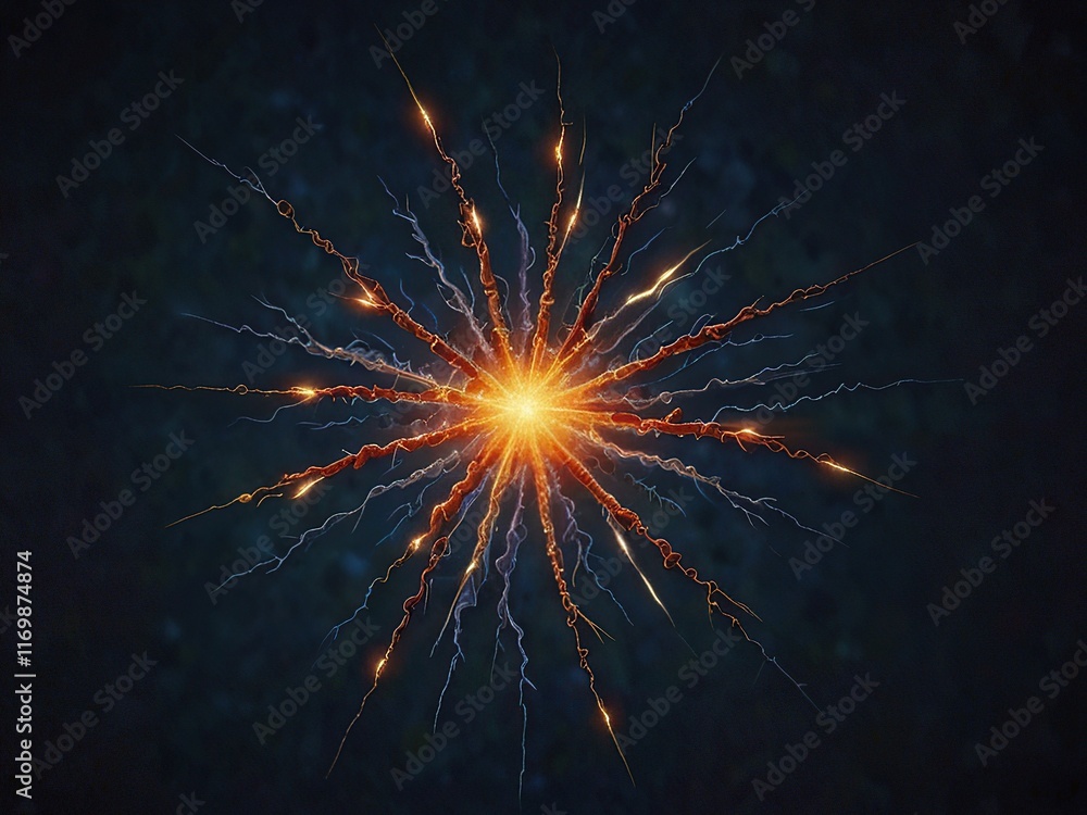 Fototapeta premium sparkler on black background