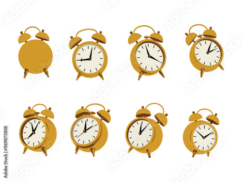 Luxury Gold Clock Illustration