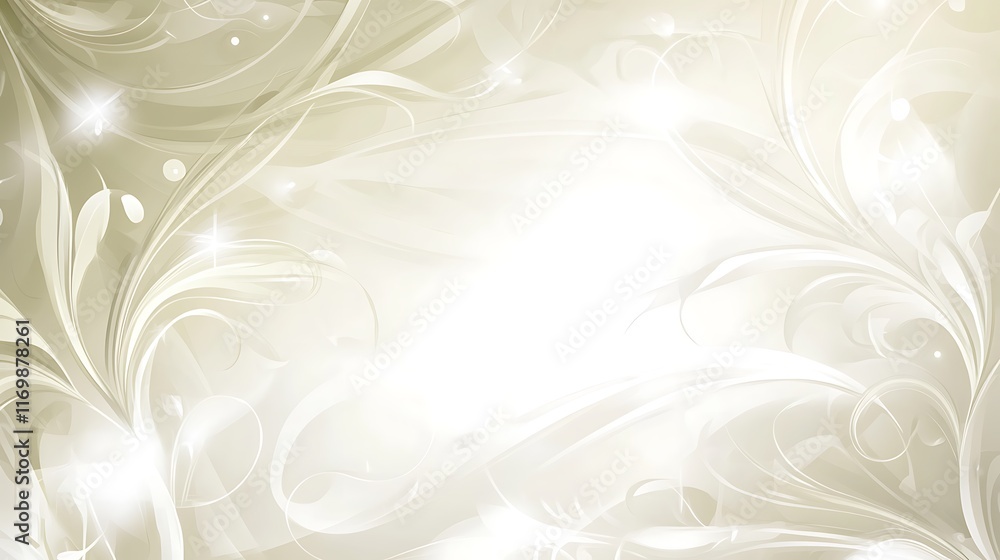 Elegant Cream Floral Abstract Background Design Elegant Cream Floral Abstract Background Design