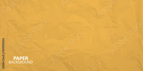 Glued paper wrinkled effect, vector realistic paper background. 
