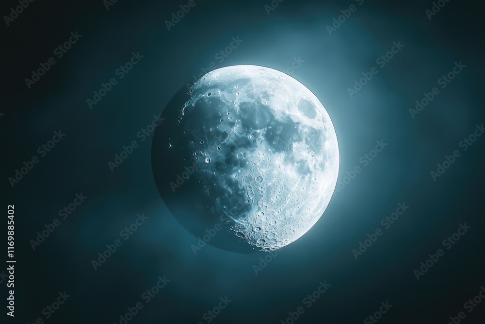 An atmospheric view of the moon against a dark night sky, with clouds and mystery. Noir-style art evoking an eclipse or stormy weather. An atmospheric view of the moon against a dark night sky, with clouds and mystery. Noir-style art evoking an eclipse or stormy weather.