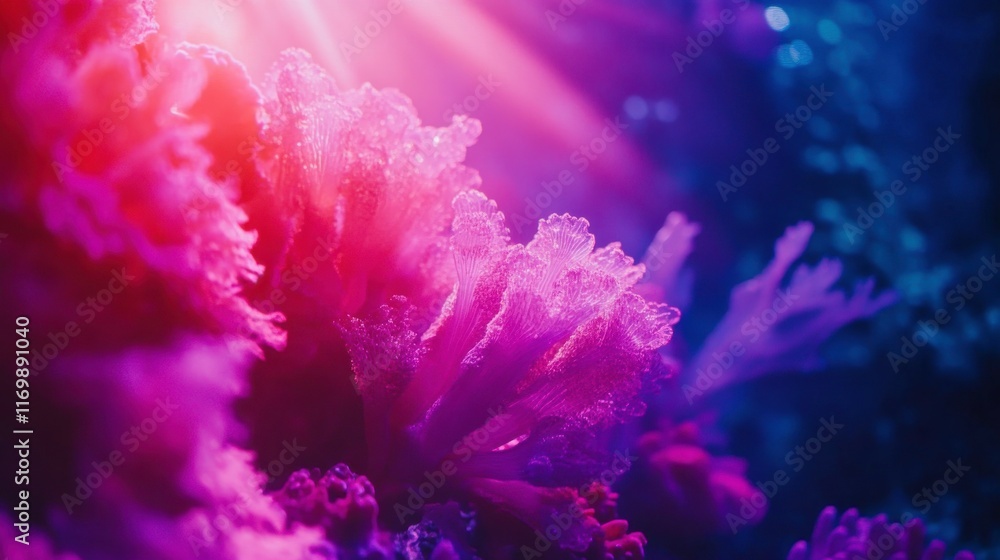 Bright Coral Reef with High Contrast Lighting Bright Coral Reef with High Contrast Lighting