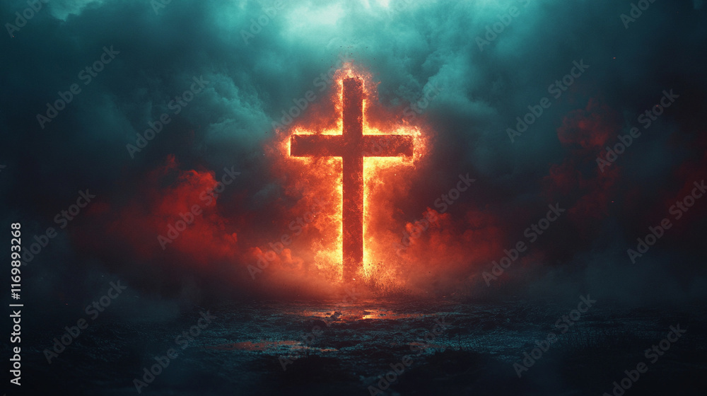Majestic cross in the sky surrounded by soft clouds, symbolizing hope and spiritual inspiration, perfect for Good Friday and Easter Sunday concepts with blurred caption space on the side
Majestic cross in the sky surrounded by soft clouds, symbolizing hope and spiritual inspiration, perfect for Good Friday and Easter Sunday concepts with blurred caption space on the side