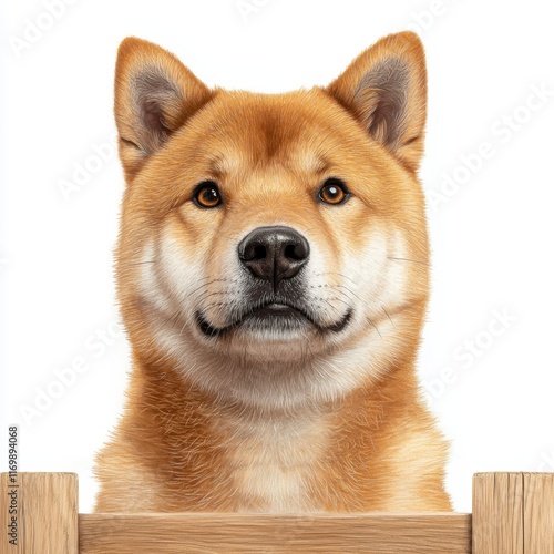 Charming Shiba Inu Portrait with Soft Expression and Warm Colors