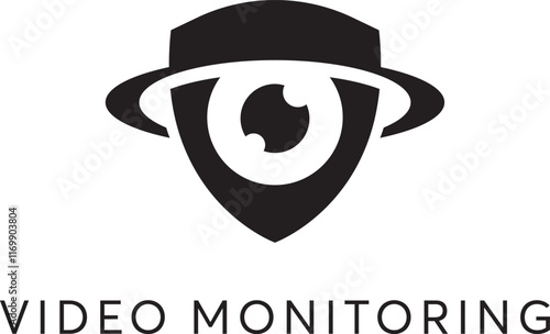 black silhouette technology optical camera security for global and cyber defending