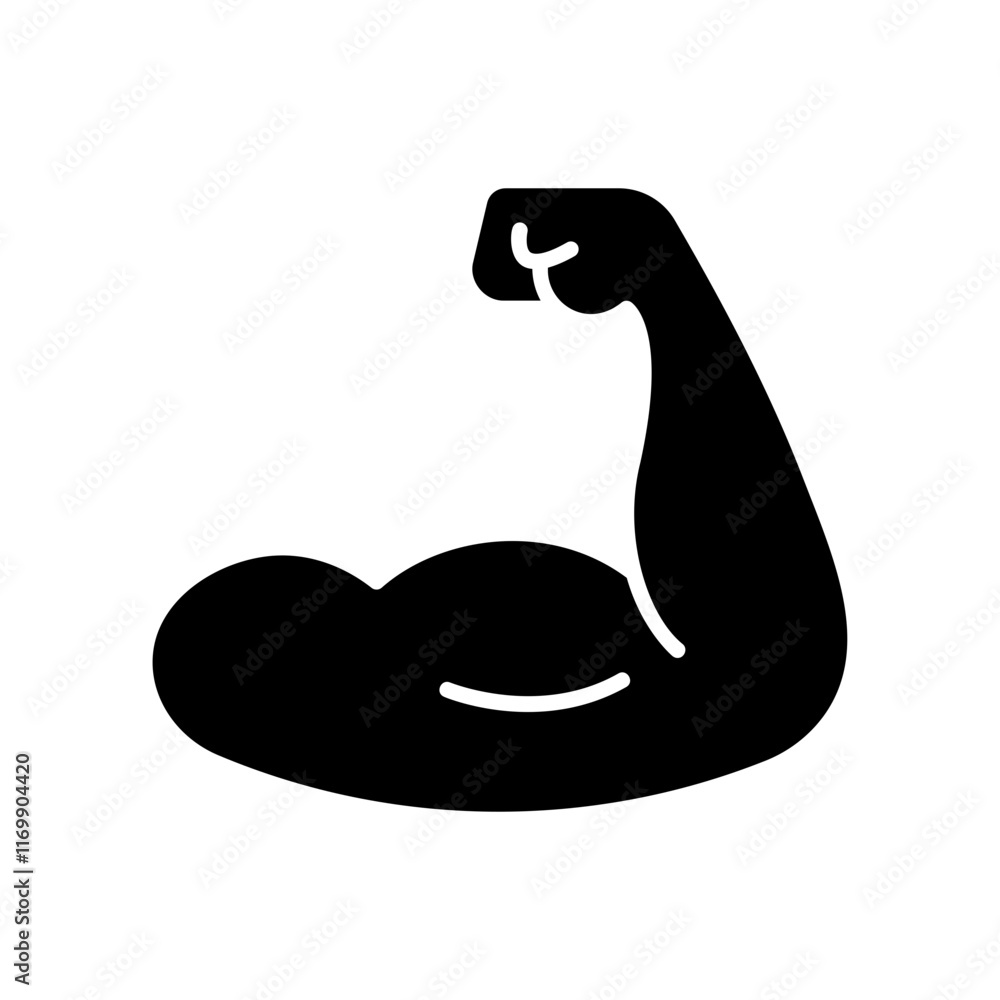 Muscle flexing arm Muscle flexing arm
