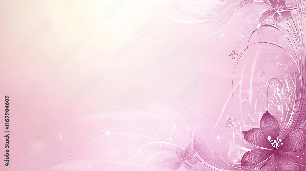 Delicate Pink Floral Abstract Background Design Delicate Pink Floral Abstract Background Design