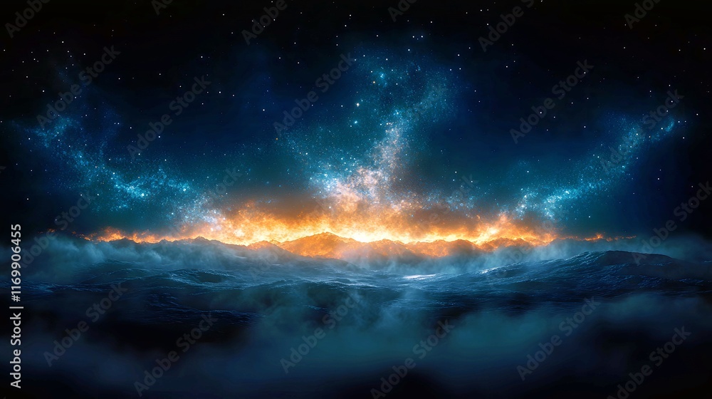 Fototapeta premium fire in space