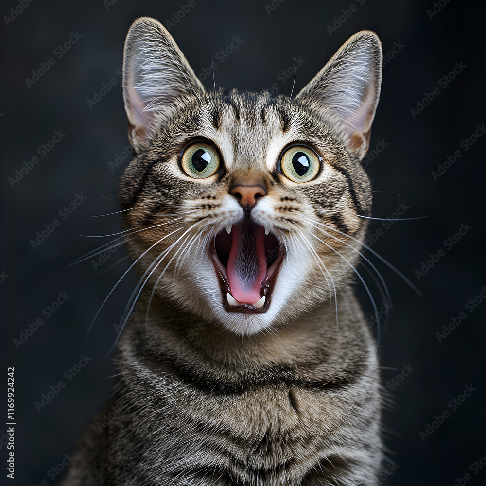 Crazy cat with cute with copy space new style Crazy cat with cute with copy space new style