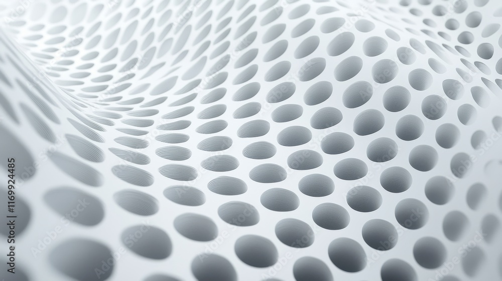 Naklejka premium Abstract surface pattern with circular holes for creative use.