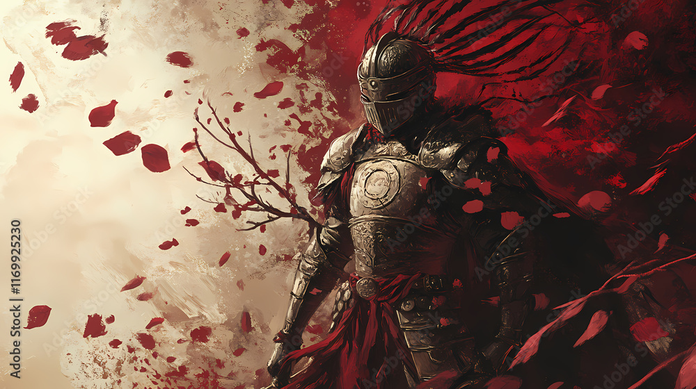 Sanguine herald. Sanguine. Illustration Sanguine herald. Sanguine. Illustration