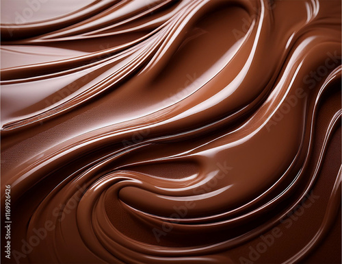 溶けるチョコのバレンタイン背景
