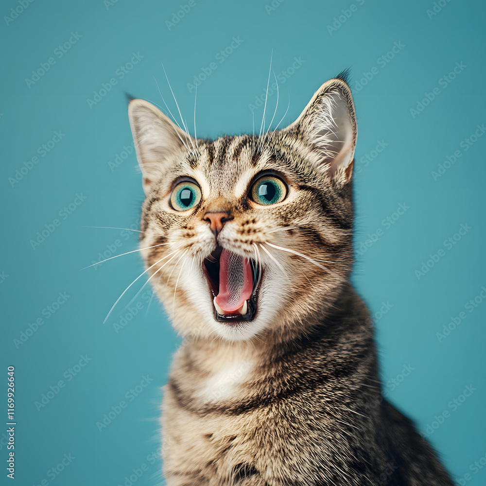 Crazy cat with cute with copy space new style Crazy cat with cute with copy space new style