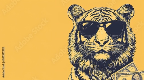 Cool Tiger with Cash