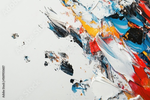 Dynamic abstract art studio painting creative space close-up visual expression