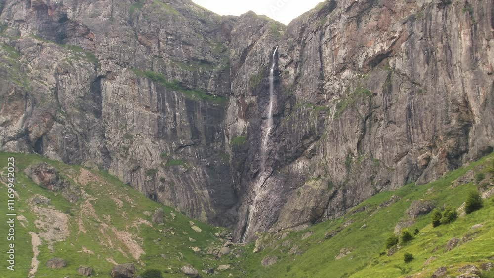 The highest waterfall in Bulgaria Raisko Praskalo in Stara Planina mountain. Near Botev Peak and the town of Kalofer. Central Balkan National Park, Bulgaria. The highest waterfall in Bulgaria Raisko Praskalo in Stara Planina mountain. Near Botev Peak and the town of Kalofer. Central Balkan National Park, Bulgaria.