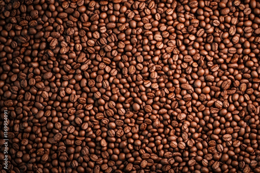 Coffee beans and roasting process. Details of freshly roasted coffee beans. Coffee beans and roasting process. Details of freshly roasted coffee beans.