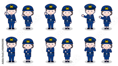 警察官の男女 03