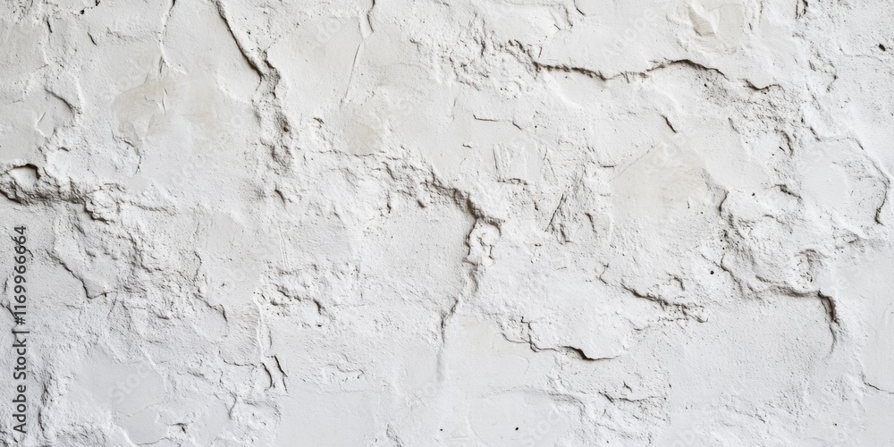 Wall with a rough texture and a few cracks. The wall is white and has a rough texture Wall with a rough texture and a few cracks. The wall is white and has a rough texture