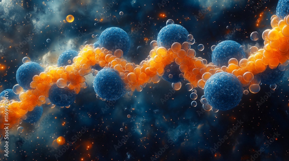 Fototapeta premium Exploring Molecular Structures in the Cosmic Environment