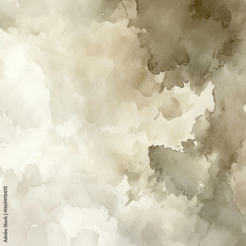 Obraz premium Abstract watercolor background in neutral tones.
