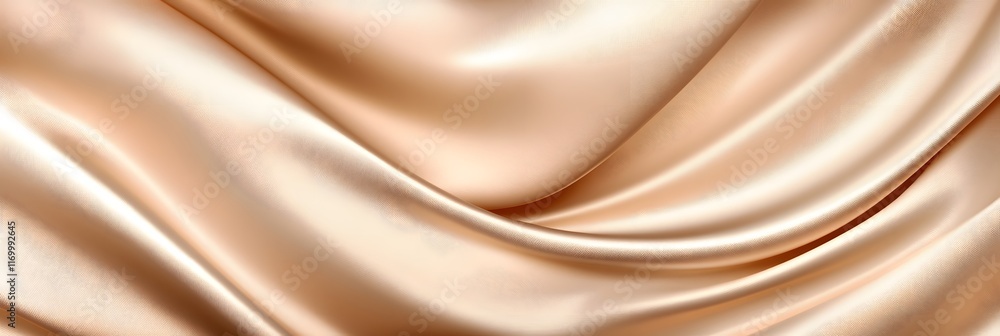 Fototapeta premium Elegant Draped Silk Fabric, Luxurious