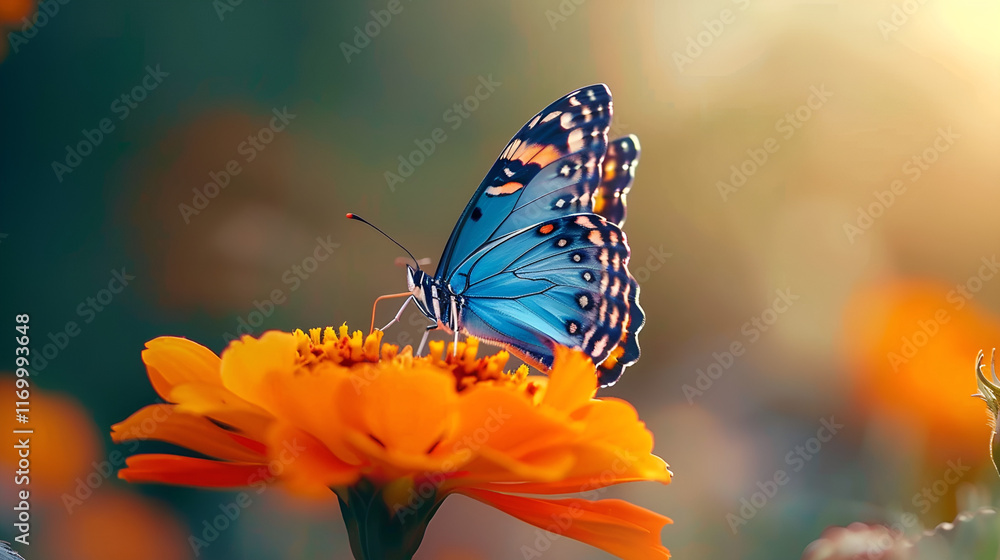 Obraz premium blue swallowtail butterfly