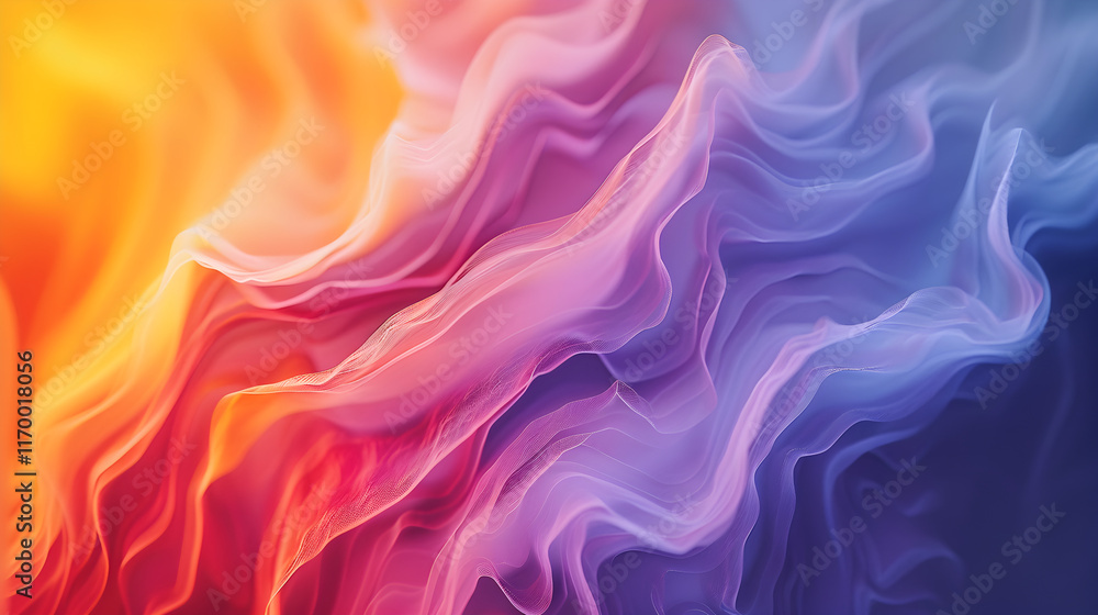 Harmonious Gradient Spectrum: From Cool Blues to Warm Yellows Creating a Visually Stunning Effect Harmonious Gradient Spectrum: From Cool Blues to Warm Yellows Creating a Visually Stunning Effect
