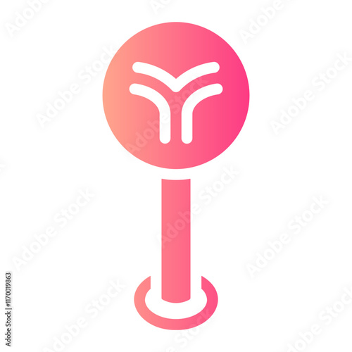 split road Gradient icon