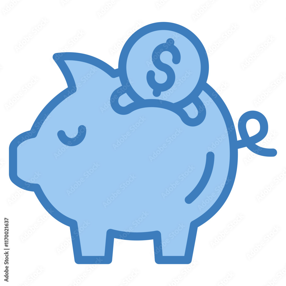 Fototapeta premium Piggy Bank Icon Element For Design