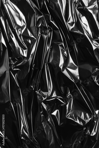 Shiny surface of mylar material, ideal for industrial and artistic applications. photo