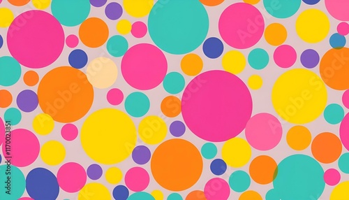 background with multicolored circles