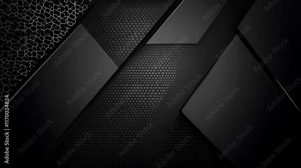 Abstract Black Geometric Design with Cracked Texture Abstract Black Geometric Design with Cracked Texture